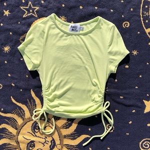 Princess Poly Evant Cropped Tee Pastel Green size 2